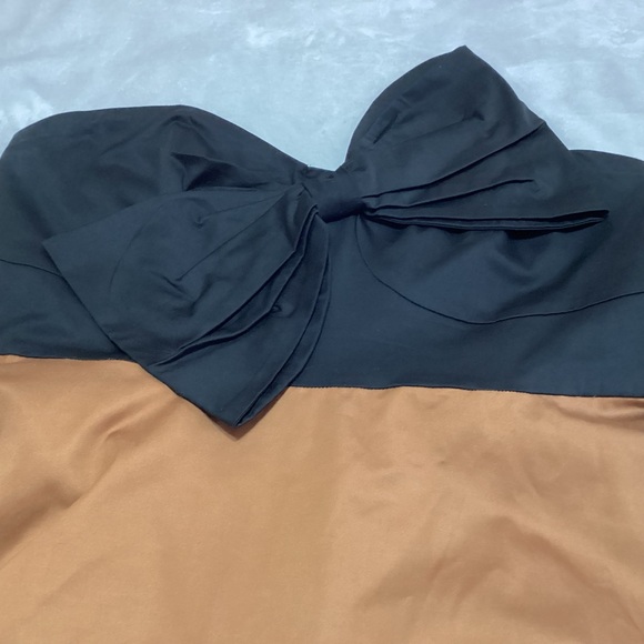 Anthropologie Hutch 18W RUNS SMALL Bow-Tie Tiered Ruffle Maxi Dress Black Brown - Picture 6 of 12